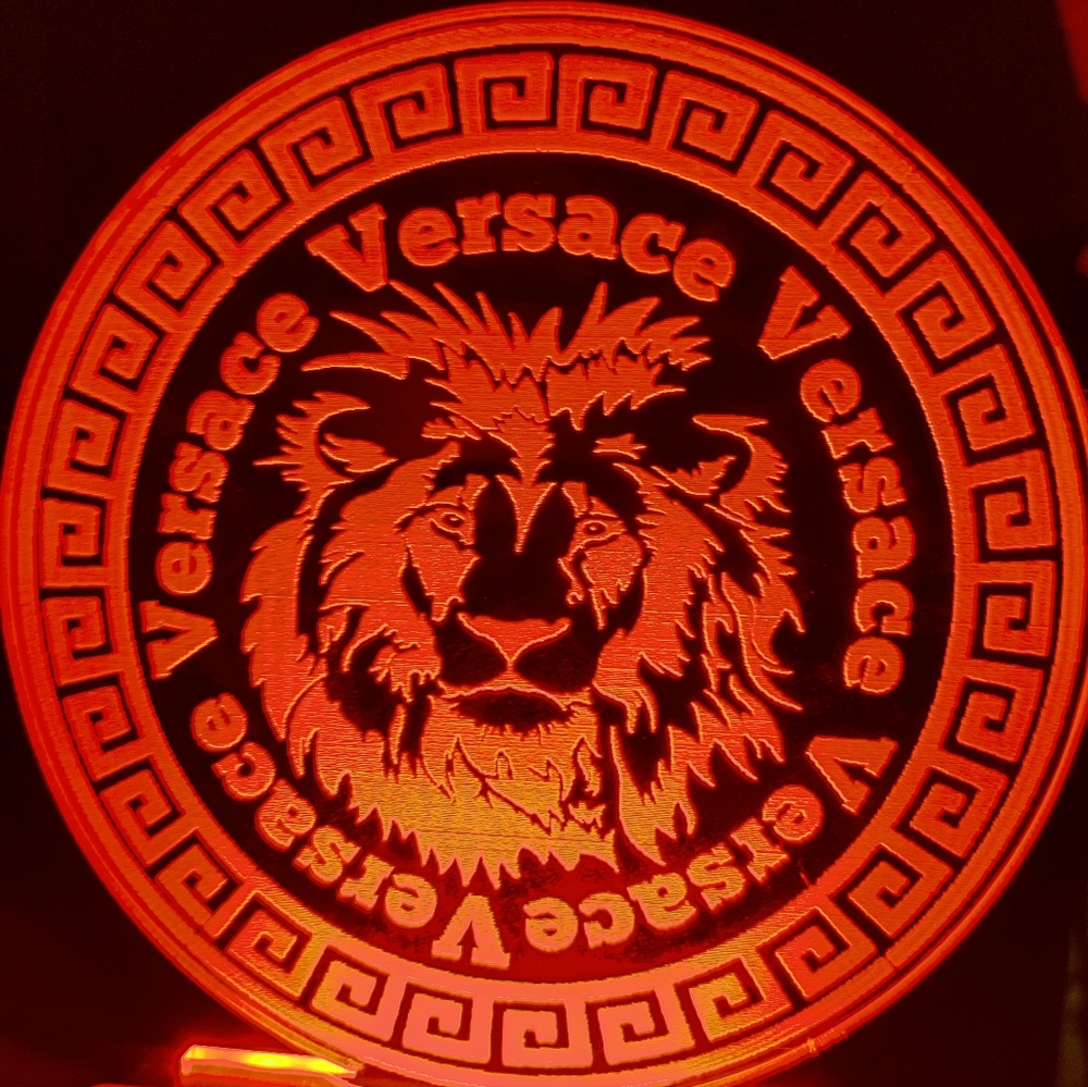 Lion Greek logo led lamp